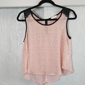🖤5/$20🖤 LUSH black and pink crop tank